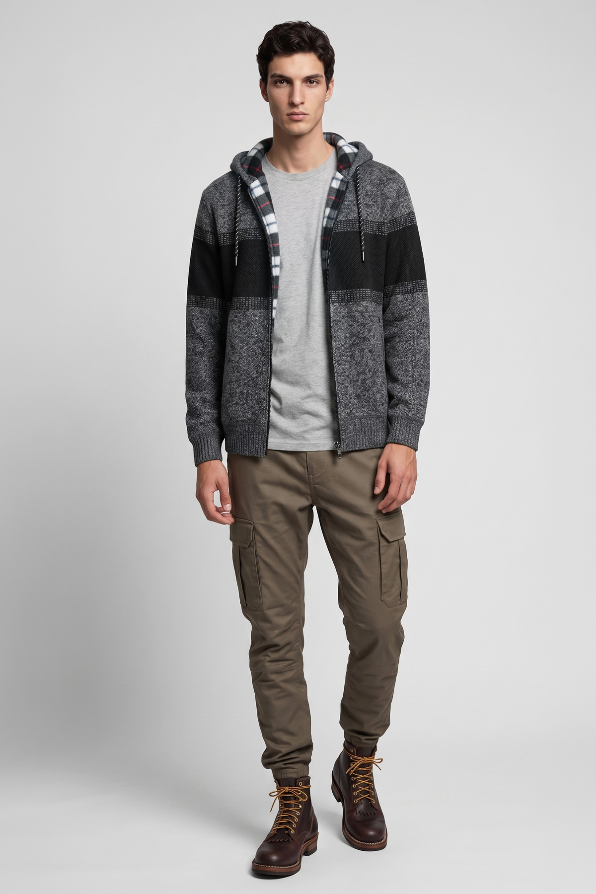 POINT ZERO - MEN'S 7768605 FULL ZIP HOODIE