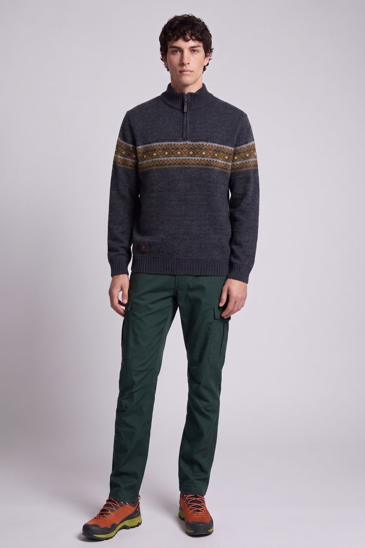 POINT ZERO - MEN'S 7768671 MOCK ZIP