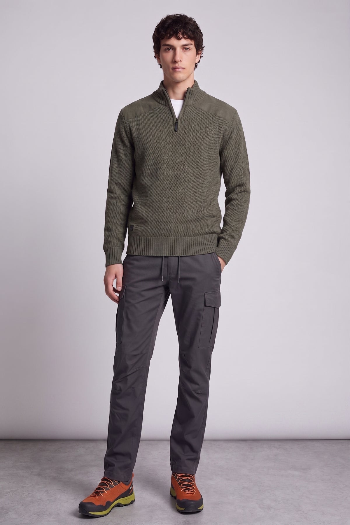 POINT ZERO - MEN'S 7768674 MOCK ZIP