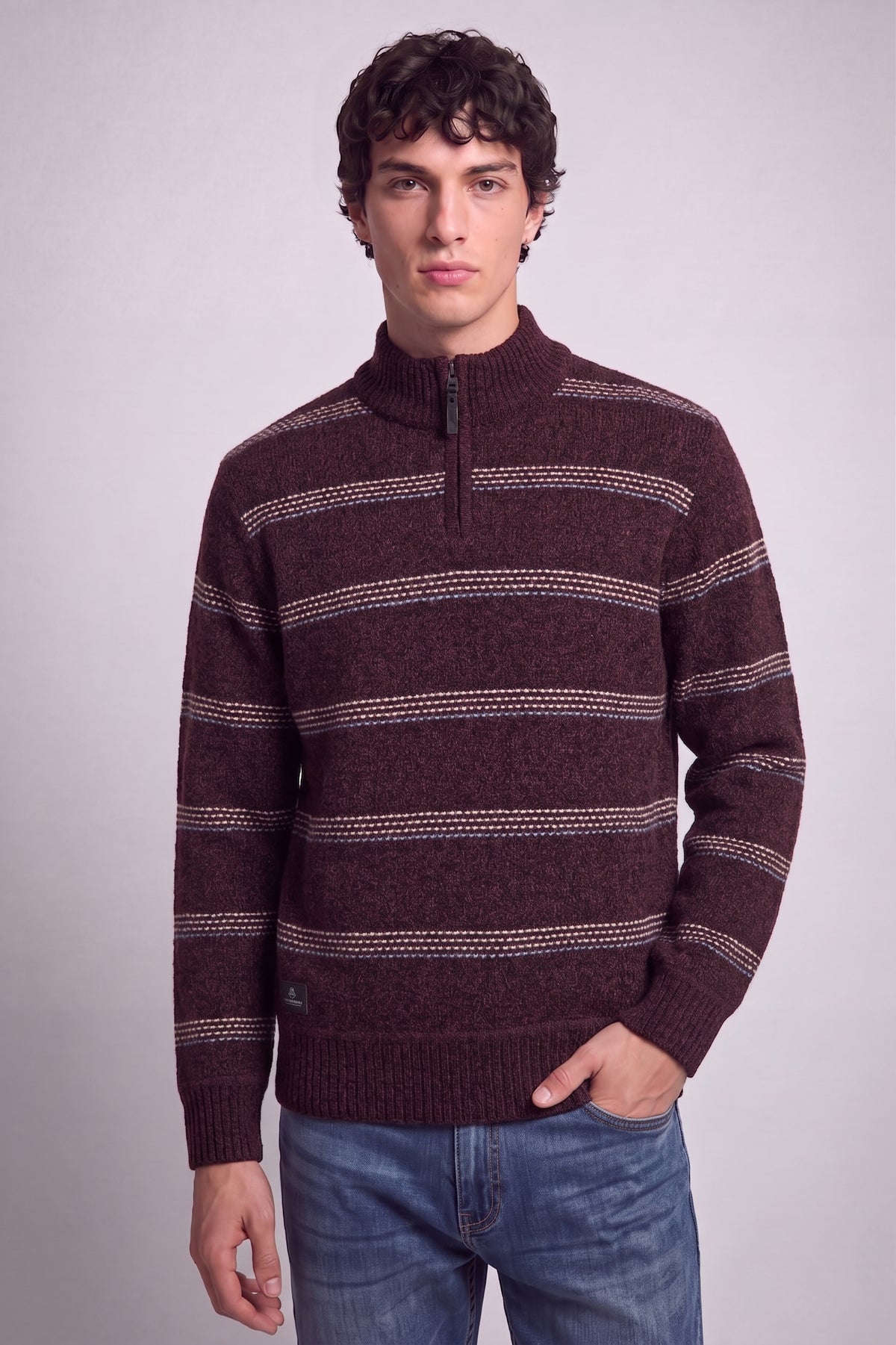POINT ZERO - MEN'S 7768707 MOCK ZIP