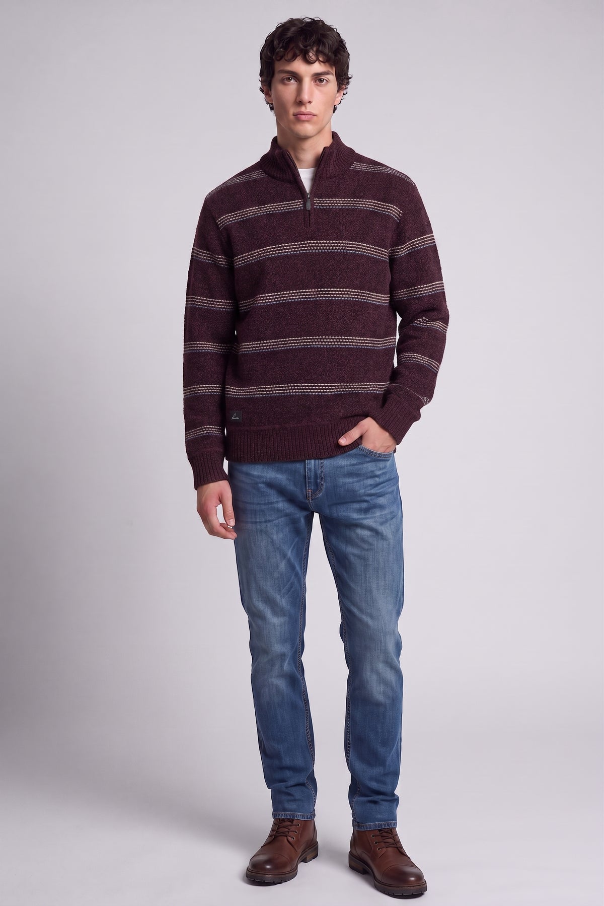 POINT ZERO - MEN'S 7768707 MOCK ZIP