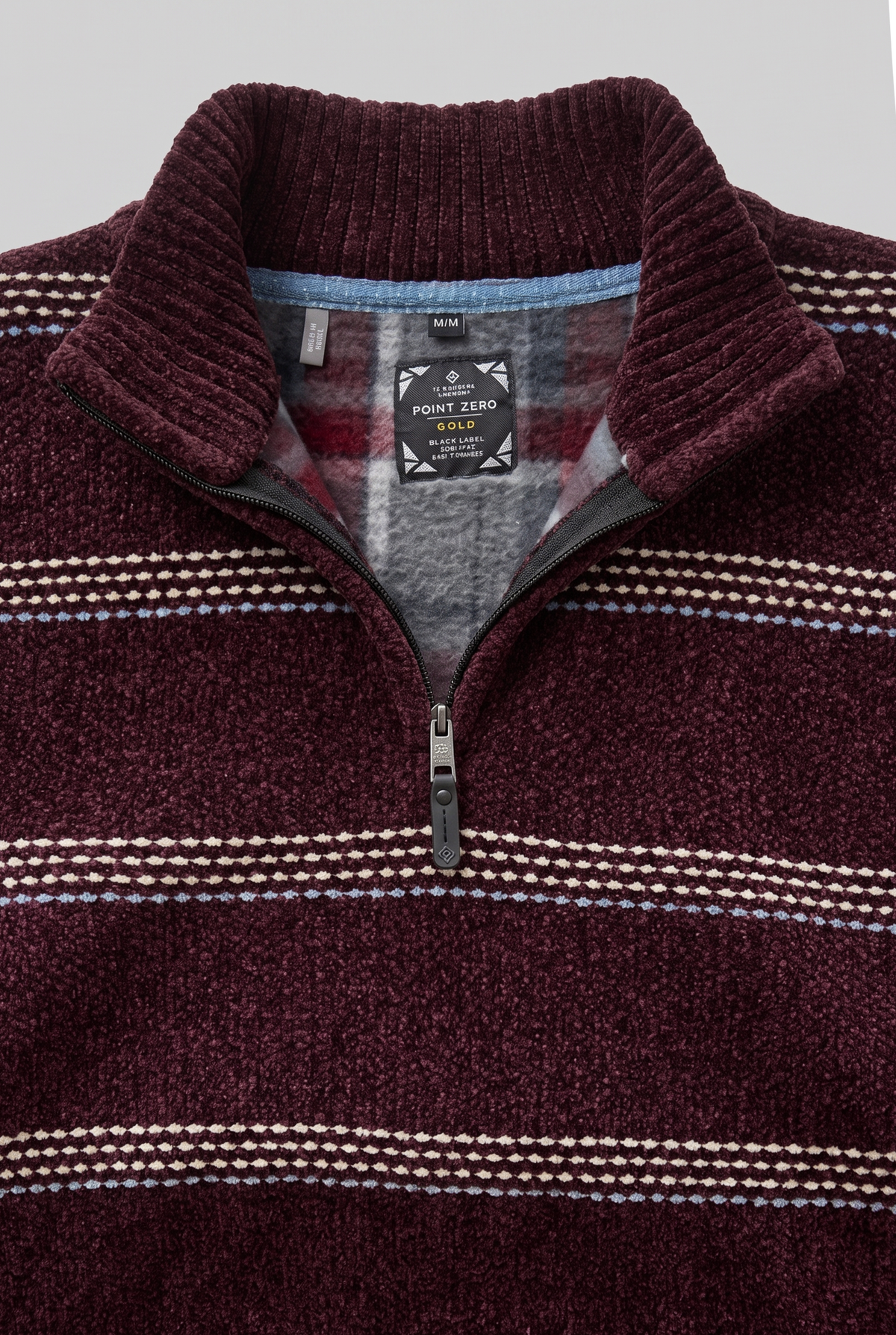 POINT ZERO - MEN'S 7768707 MOCK ZIP