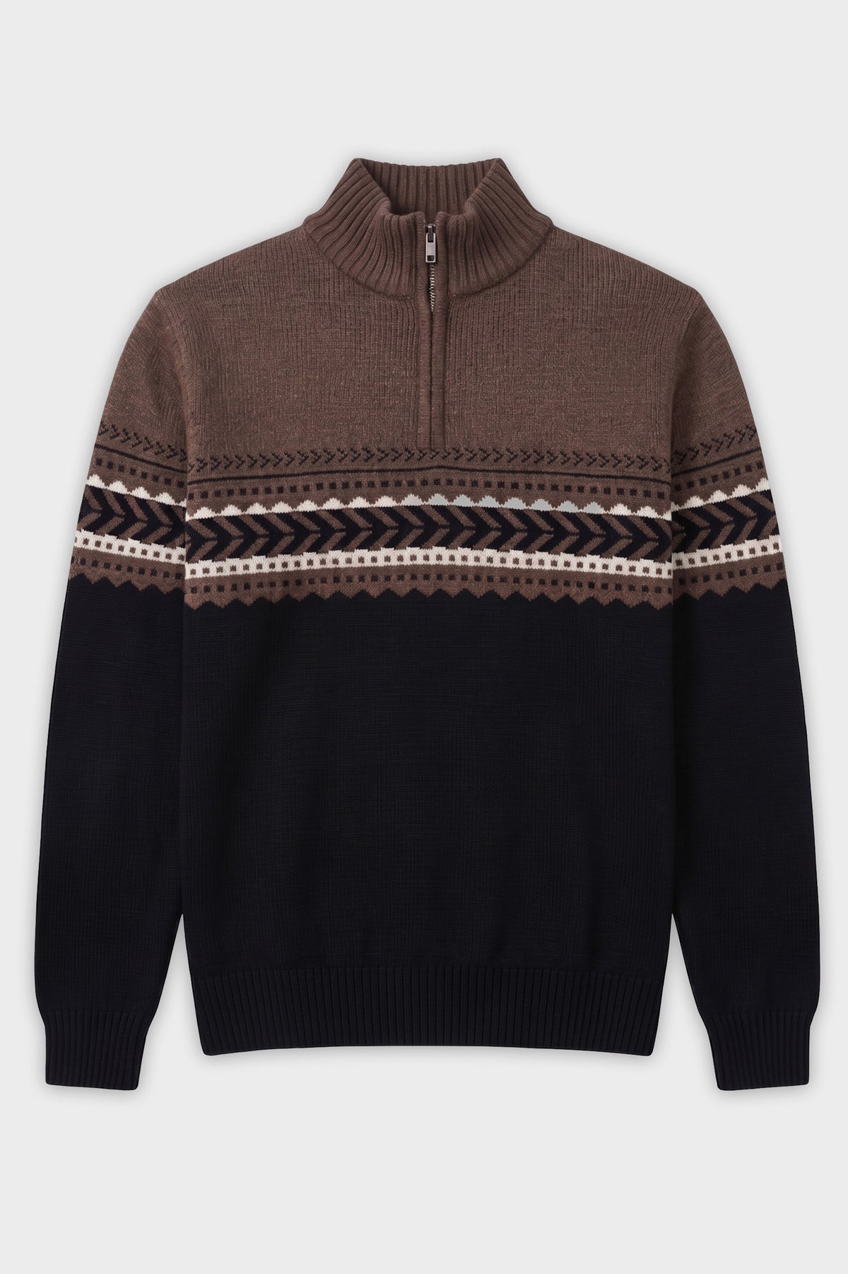POINT ZERO - BONDED CHENILLE MOCK NECK SWEATER