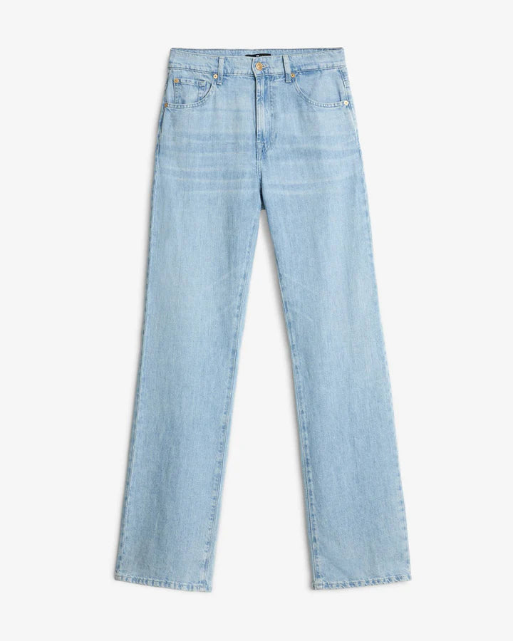 7 FOR ALL MANKIND- WOMEN'S INDIGO LINEN TESS TROUSER