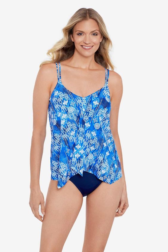 PENBROOKE- WOMEN'S 1PC FAUXKINI SWIMSUIT