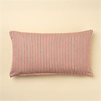 INDABA - 21X12 RED TICKING PILLOW