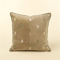 INDABA - 20X20 VELVET TREES PILLOW