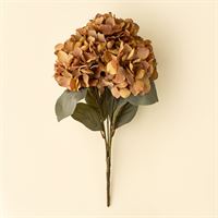 INDABA - AUTUMN HYDRANGEA SPRAY, BURNT ORANGE