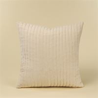 INDABA - 20X20 VELVET STRIPE PILLOW, IVORY
