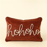 INDABA - 16X24 HO HO HO VELVET PILLOW