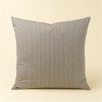 INDABA - 24X24 BLACK TICKING PILLOW