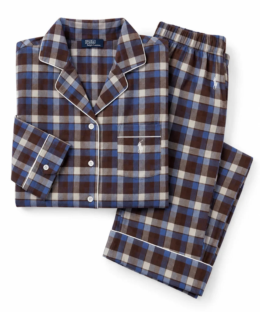 RALPH LAUREN - CORE 23 INCH PJ SET W/ PIPING