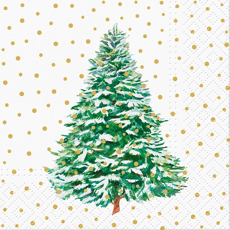 ABBOTT - LG FROSTED FOREST NAPKINS-20PK