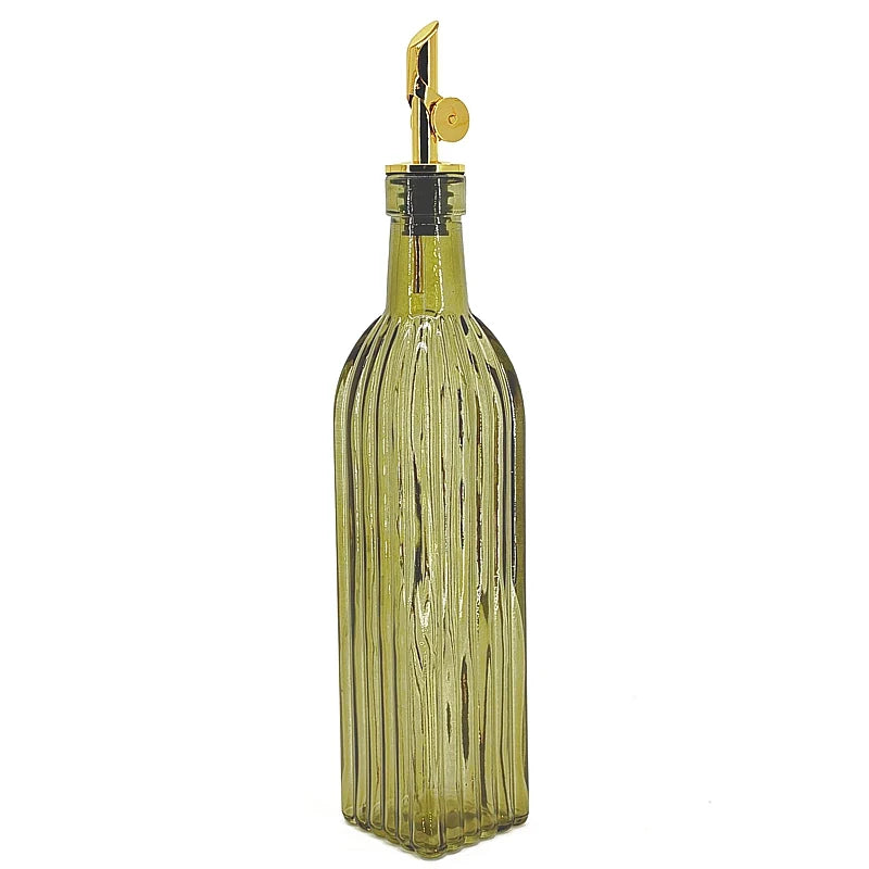 NATURAL LIVING - OIL/VINEGAR BOTTLE GREEN