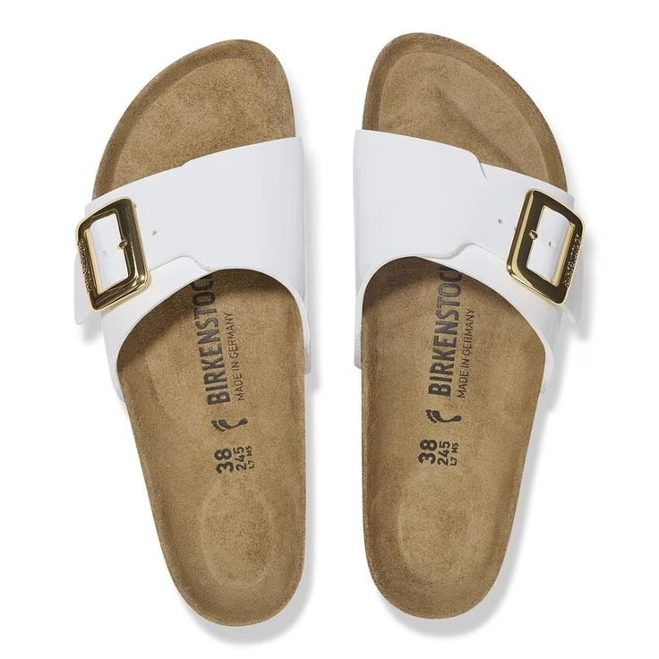 BIRKENSTOCK- WOMEN'S CATALINA LUXE BUCKLE BIRKO FLOR PATENT SANDAL
