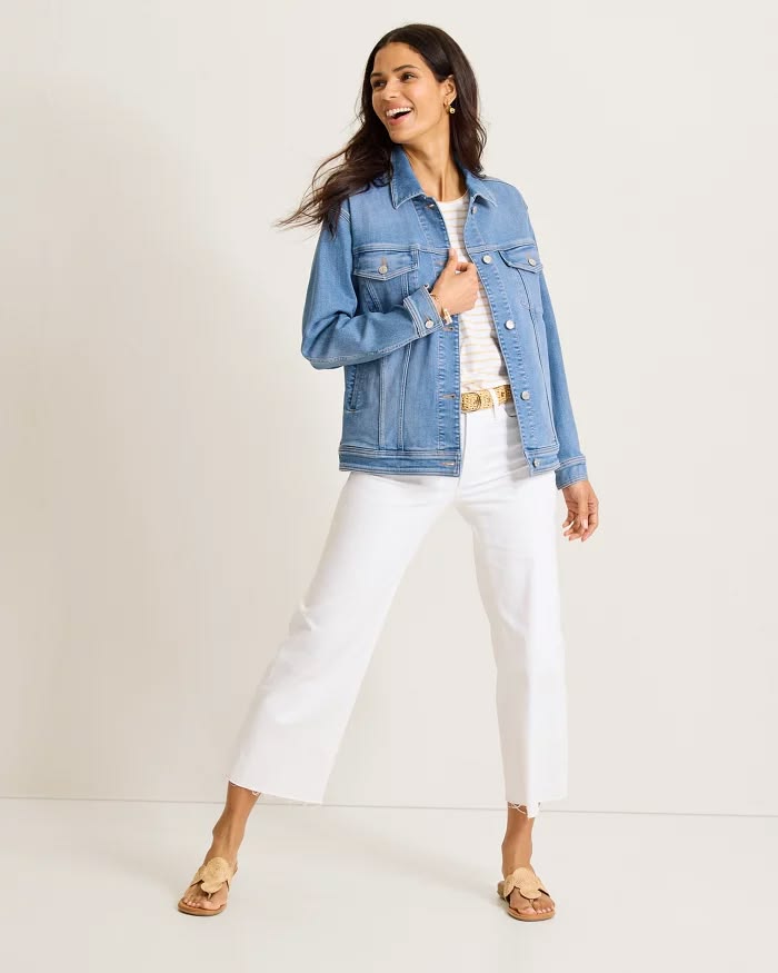 TOMMY BAHAMA - WOMEN'S INDIGO RELAXED JEAN JACKET