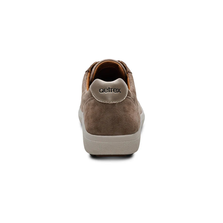 AETREX- WOMEN'S COURTNEY TAUPE LACE-UP SNEAKER