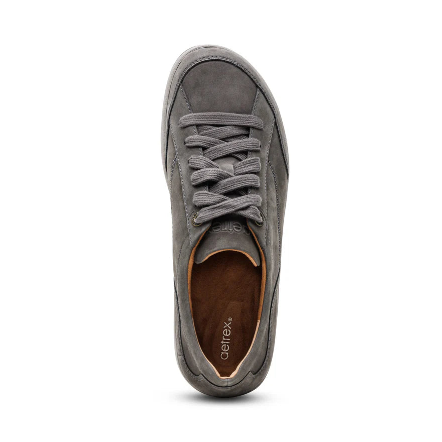 AETREX- WOMEN'S DAHLIA CHARCOAL LACE-UP OXFORD SHOE