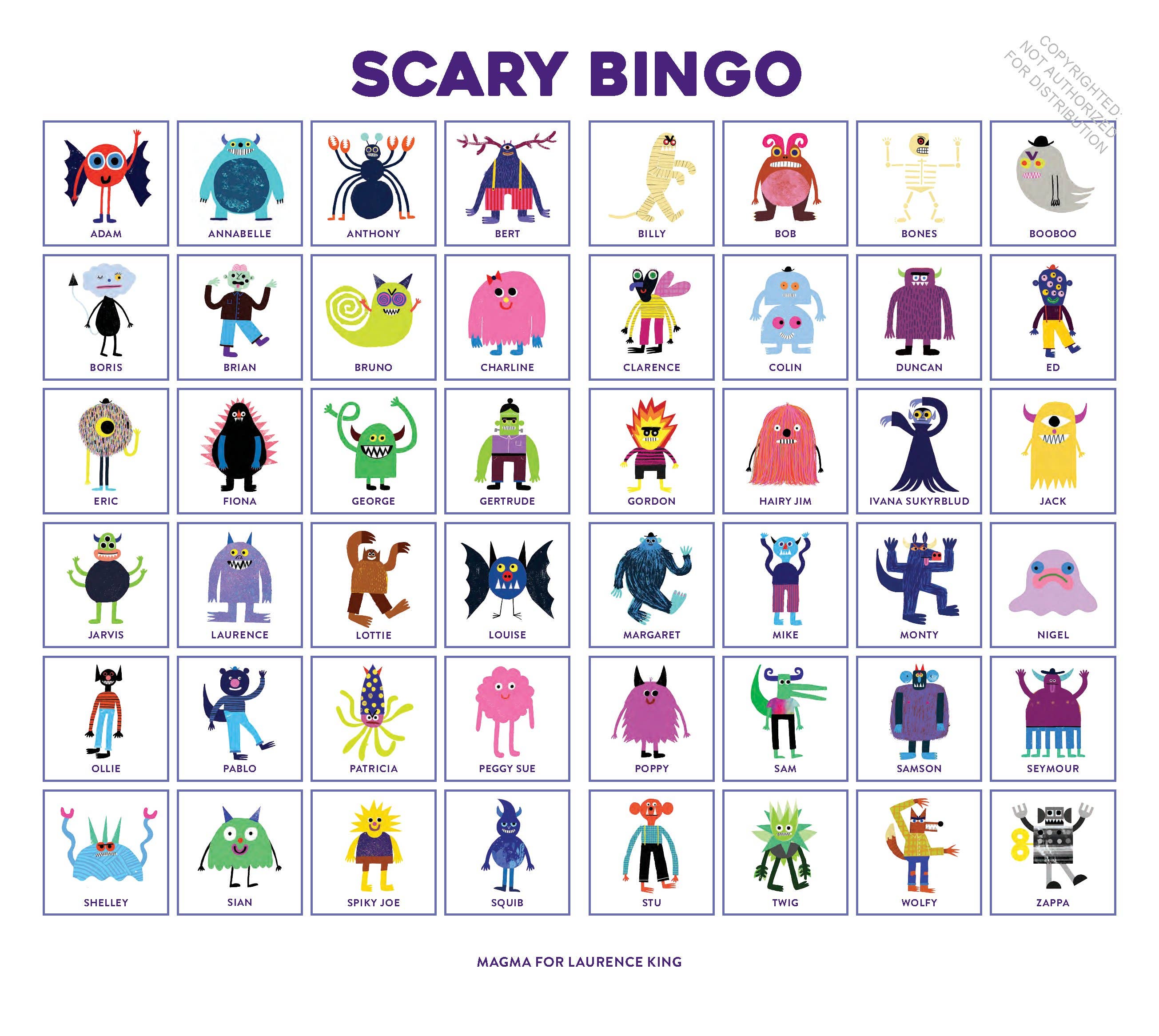 Scary Bingo