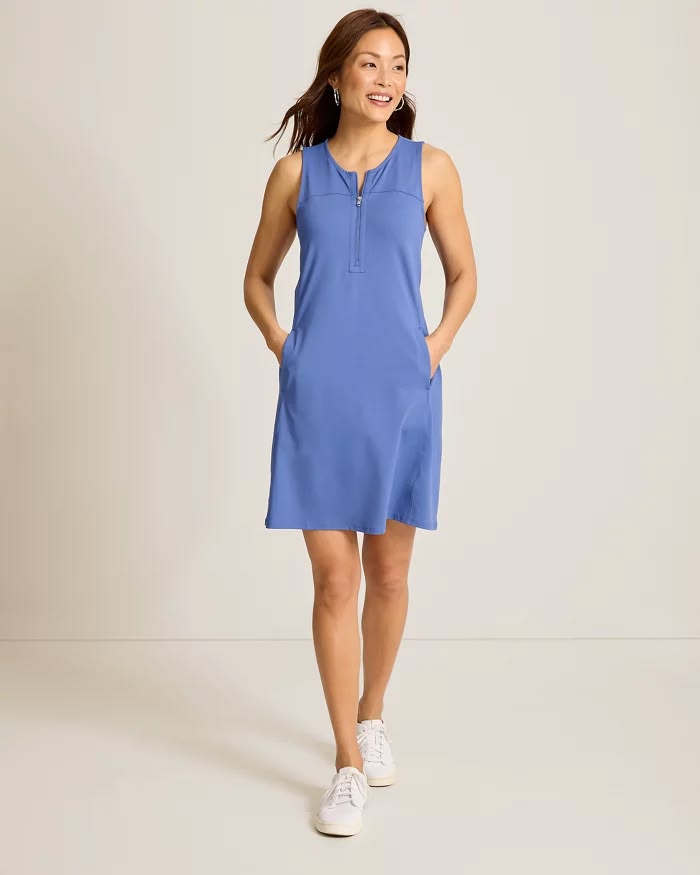 TOMMY BAHAMA - WOMEN'S AUBREY S/L ZIP DRESS
