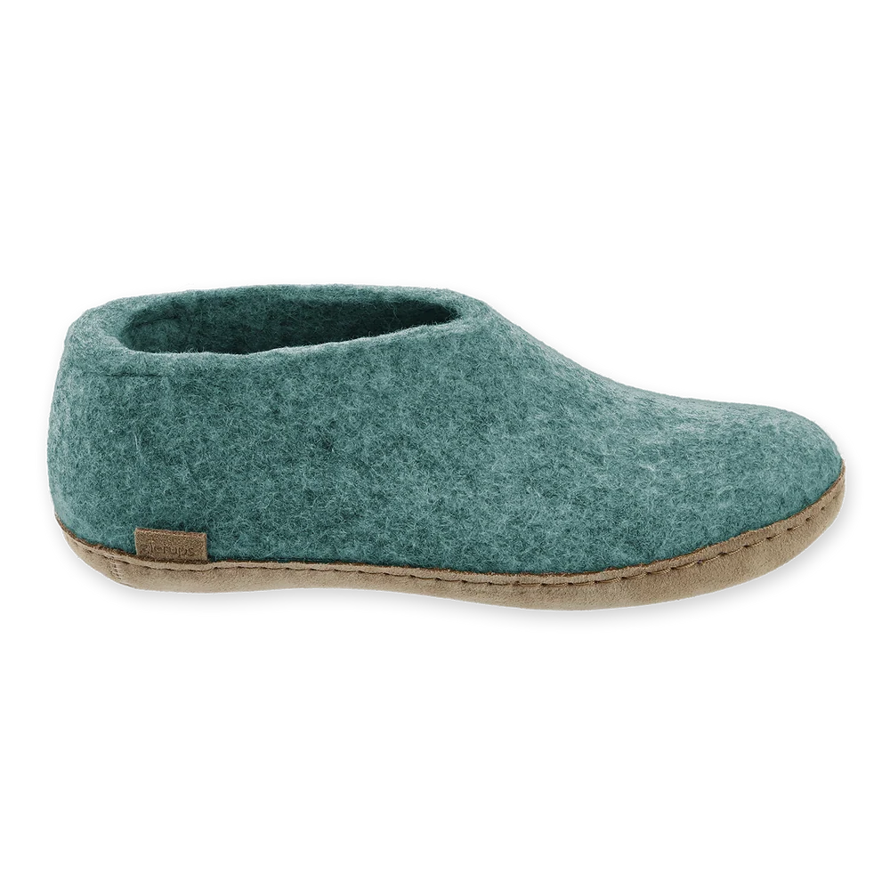 GLERUPS - WOMEN'S FELT SHOE WITH LEATHER SOLE