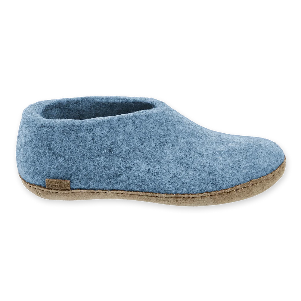 GLERUPS - WOMEN'S FELT SHOE WITH LEATHER SOLE