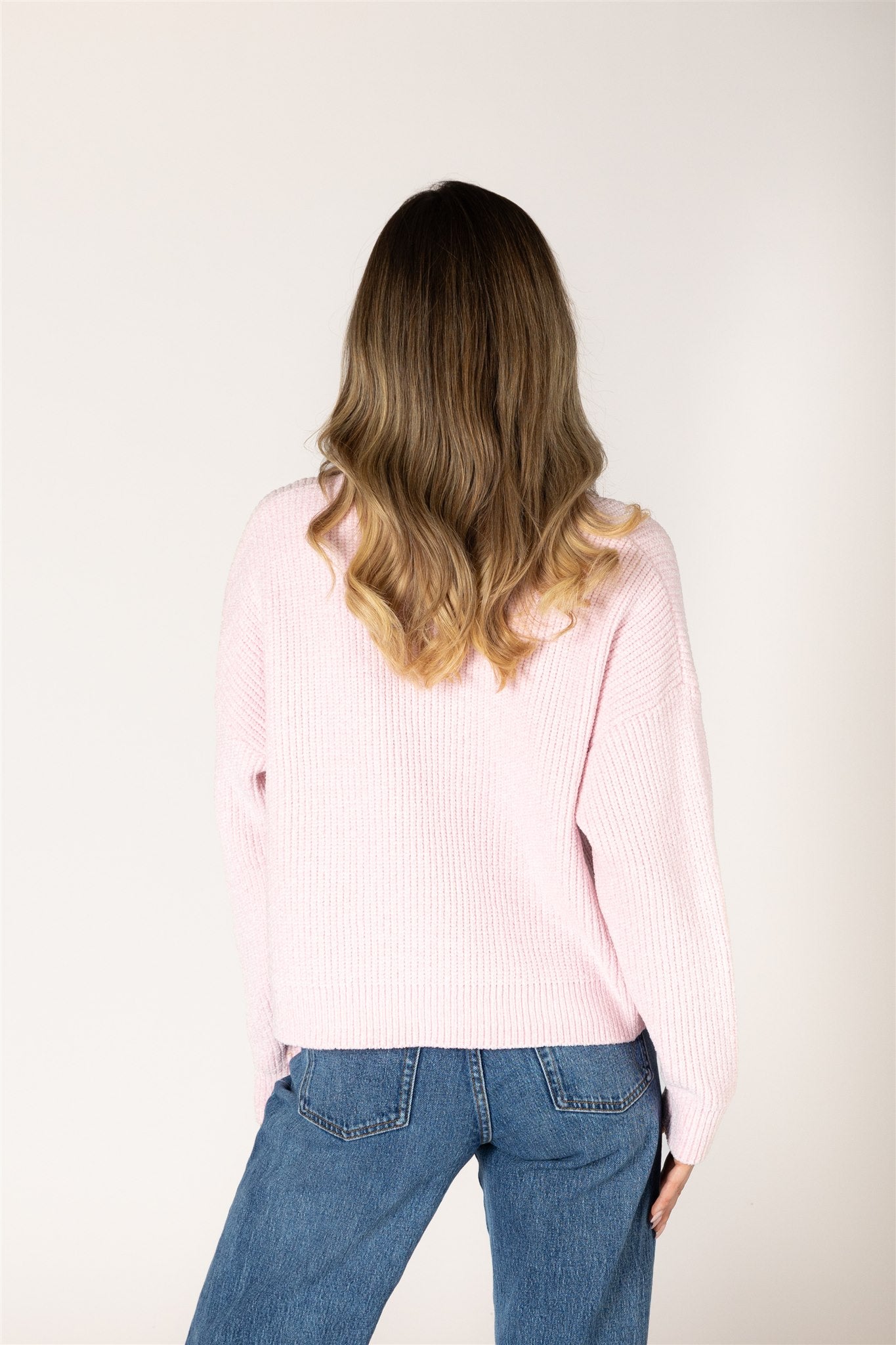 LYLA & LUXE - BOBBY-CHN CHENILLE CREW RIB SWEATER