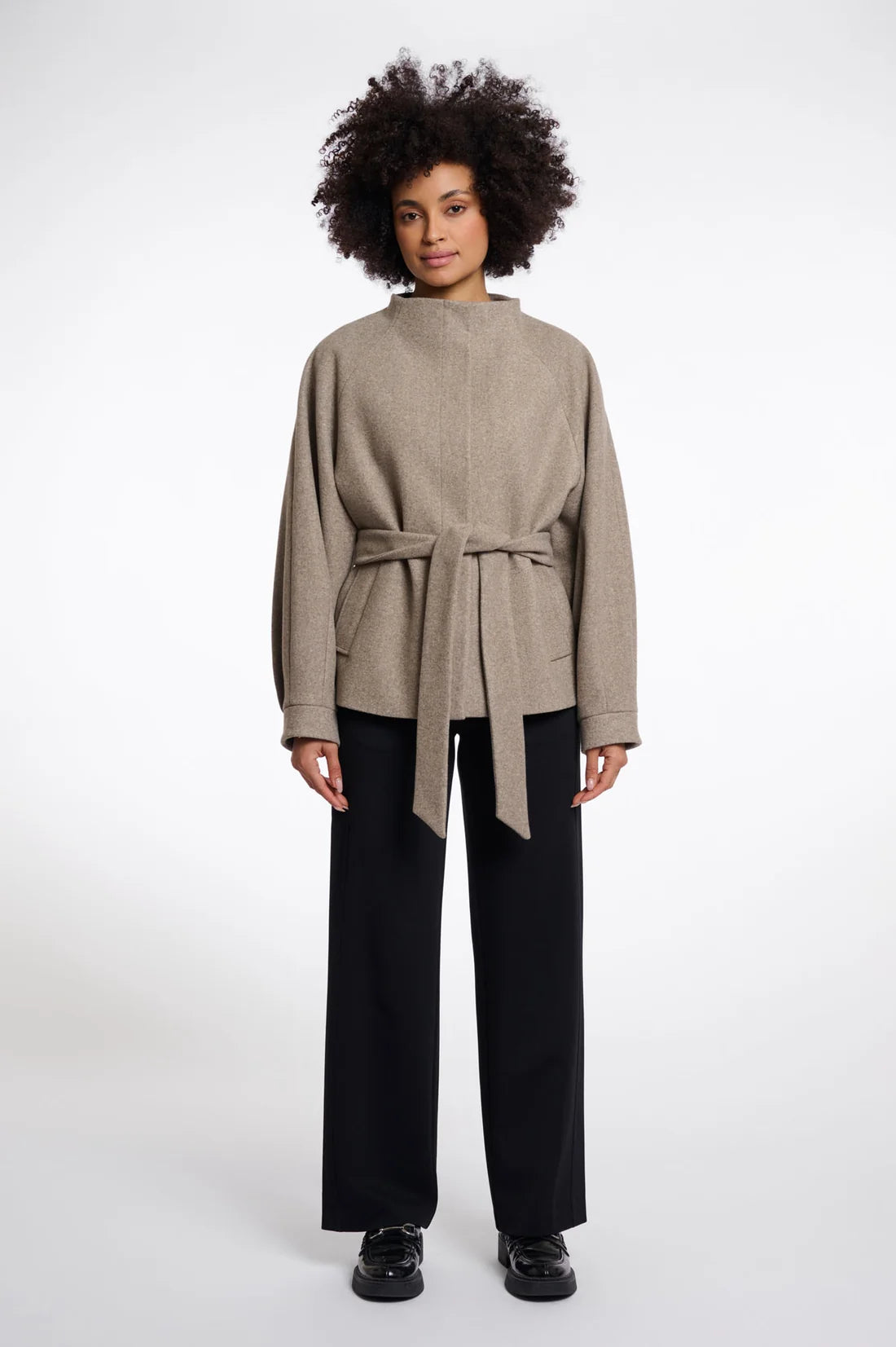 RINO & PELLE - SHORT COAT WITH COLLAR
