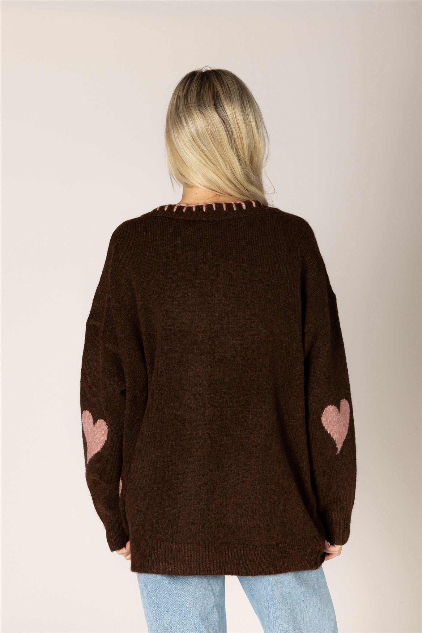 LYLA & LUXE - ELSKAHEART HEART OPEN CARDI