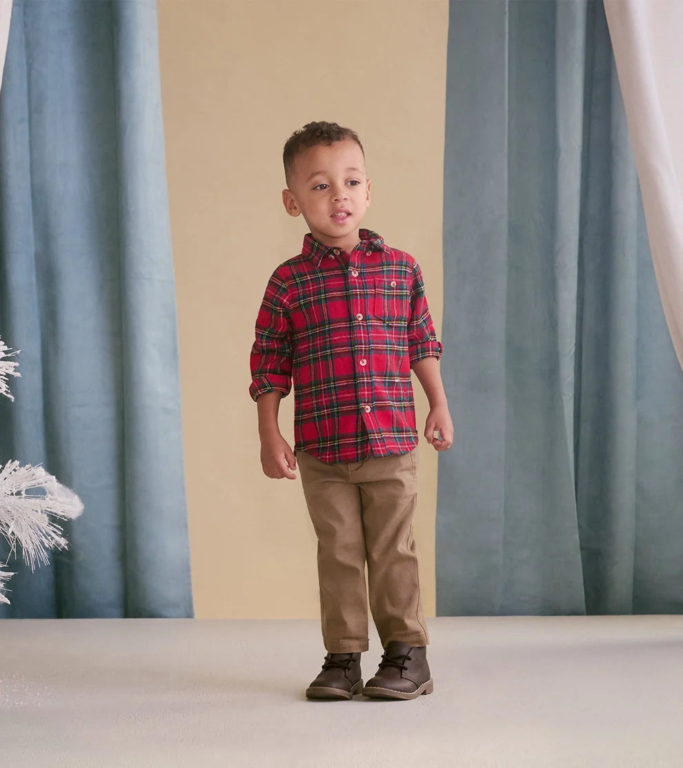 HATLEY - KHAKI BABY TWILL PANT