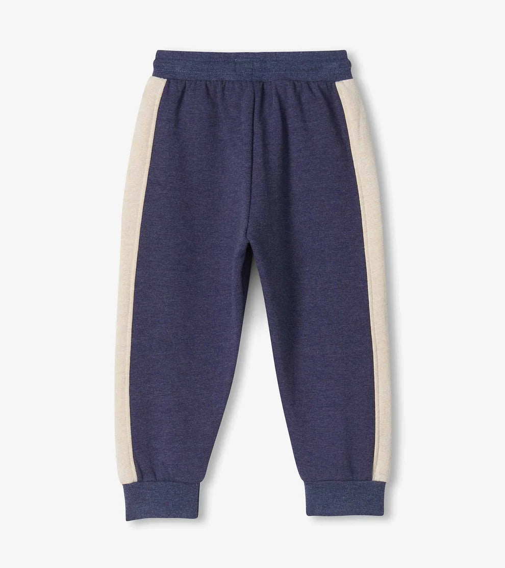 HATLEY - TODDLER PATRIOT BLUE MELANGE TRACK PANTS