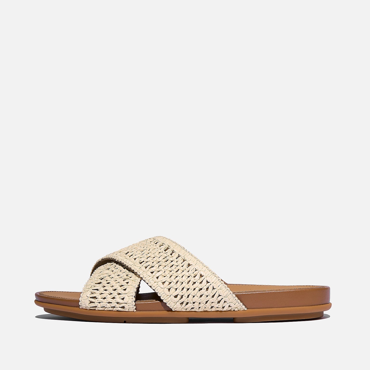 FITFLOP- WOMEN'S GRACIES WOVEN CROSS SLIDE SANDAL