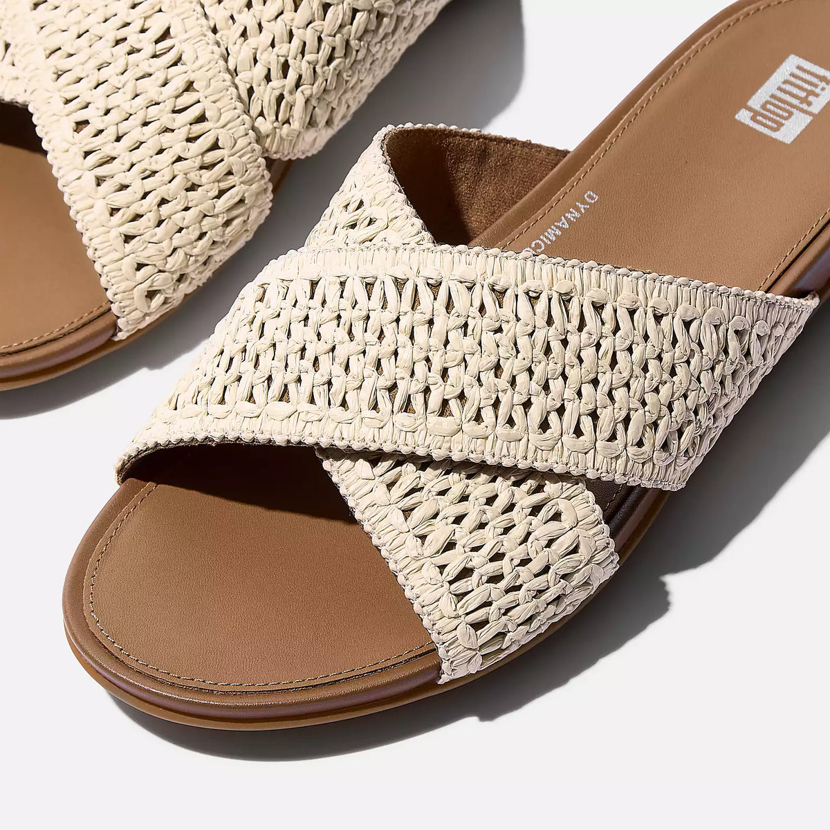 FITFLOP- WOMEN'S GRACIES WOVEN CROSS SLIDE SANDAL