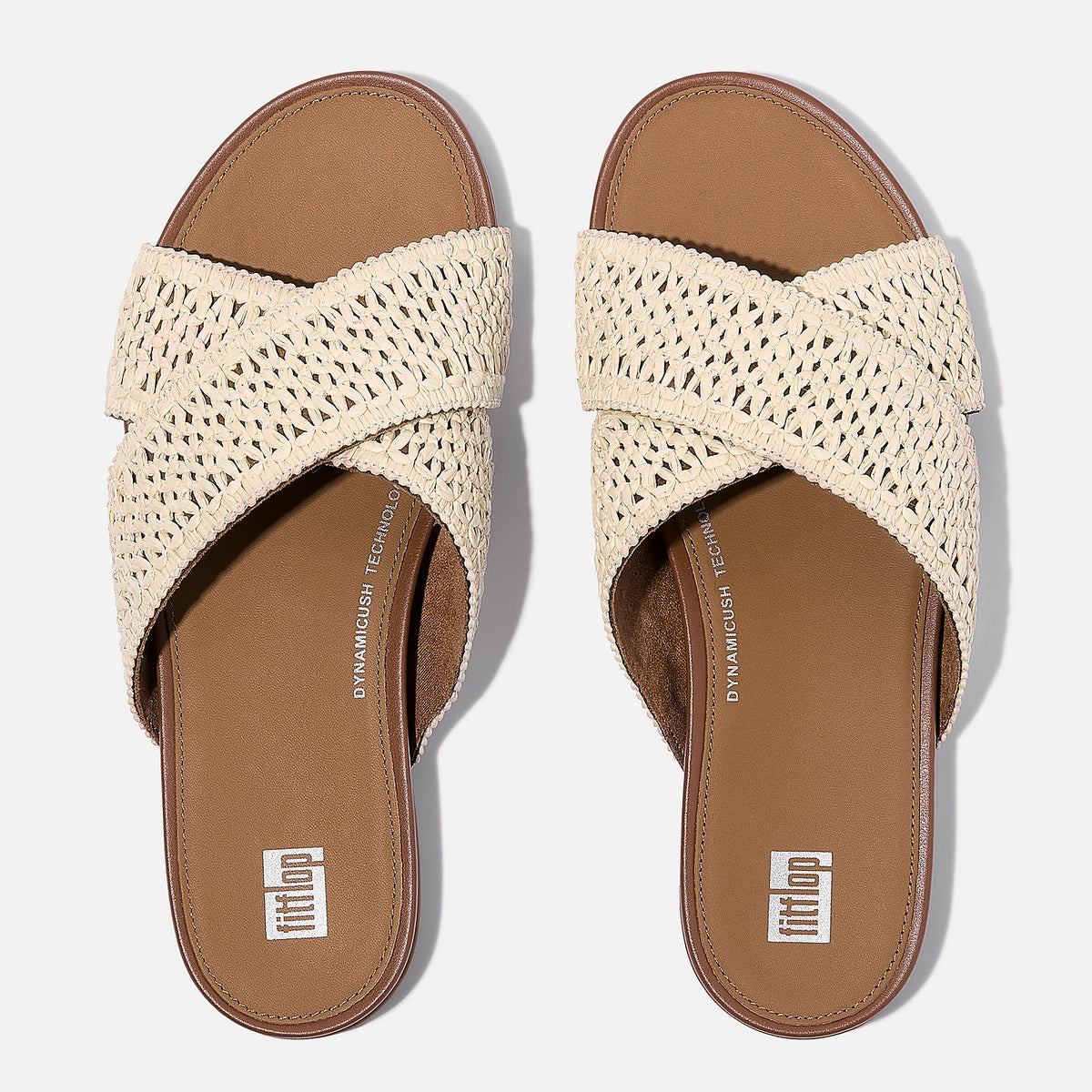 FITFLOP- WOMEN'S GRACIES WOVEN CROSS SLIDE SANDAL