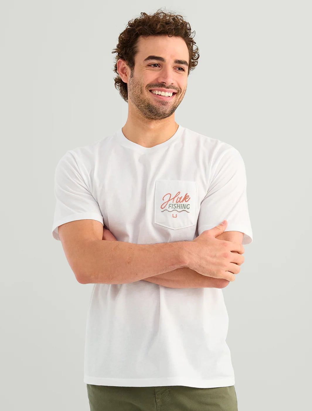 HUK - MEN TEES HUK WAVE SS POCKET TEE