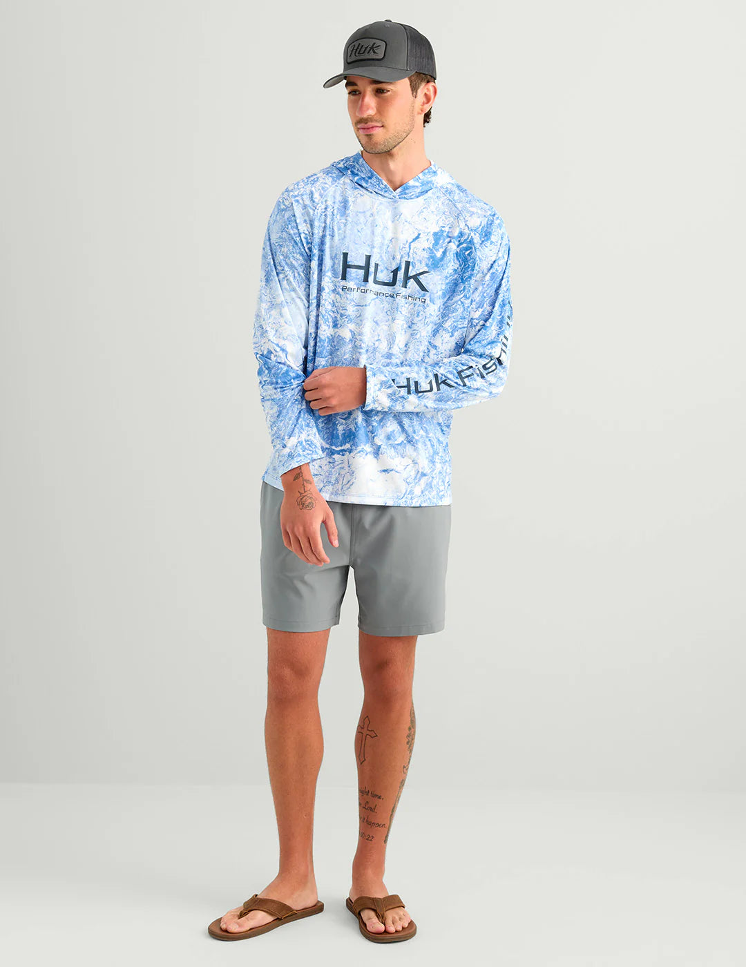 HUK - MEN'S PURSUIT MOSSY OAK PRINTED HOODIE
