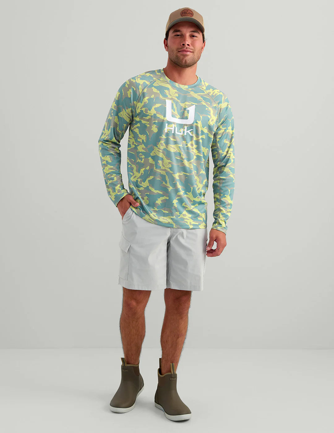HUK - MEN'S ICON PRINTED CREW