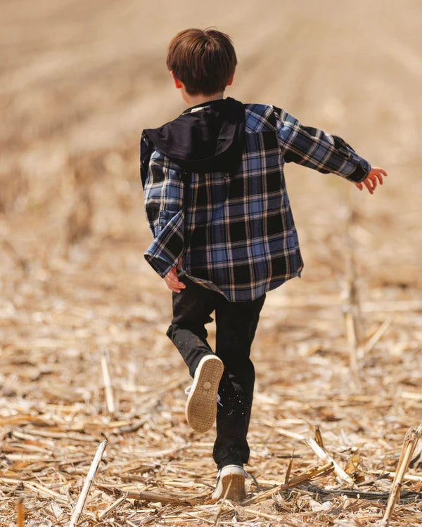 Deux Par Deux - Hooded Flannel Shirt #H20U14