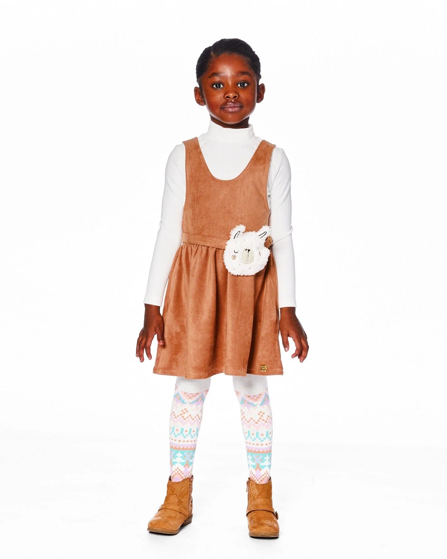 DEUX PAR DEUX - Kids Ribbed Mock Neck Sweater #H20YG71
