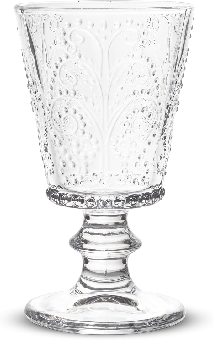 Abbott - Lacework Pattern Wine Glass-6"H(12oz)