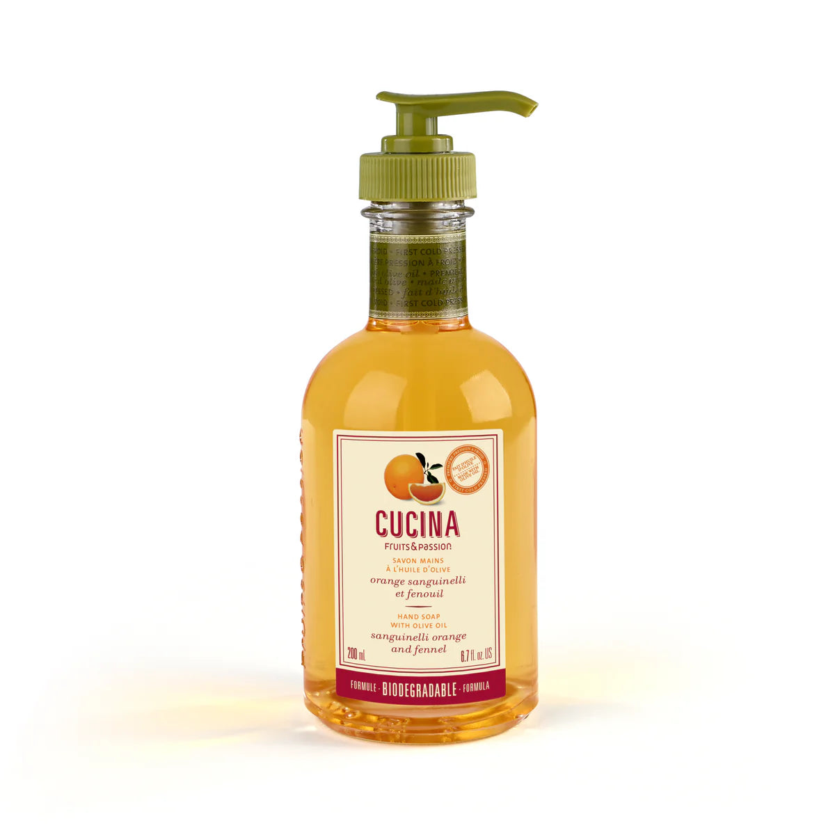 CUCINA - SANGUINELLI ORANGE AND FENNEL HAND SOAP 200ML
