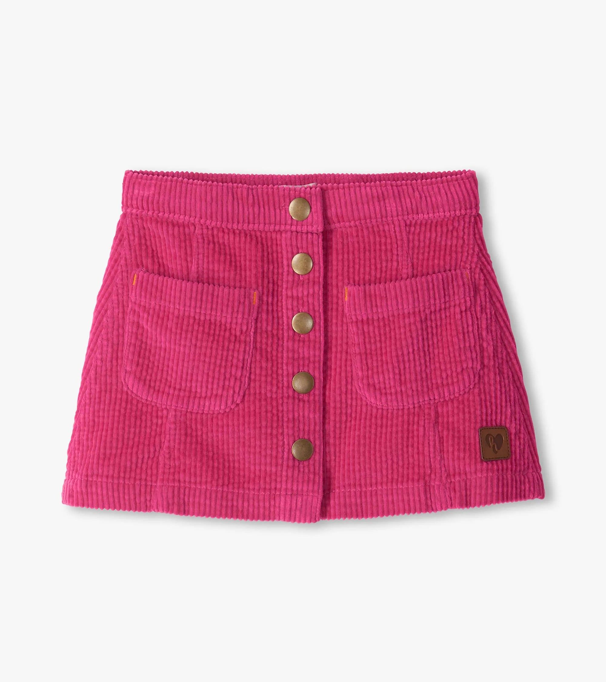 HATLEY - GIRLS PINK A-LINE CORDUROY SKIRT