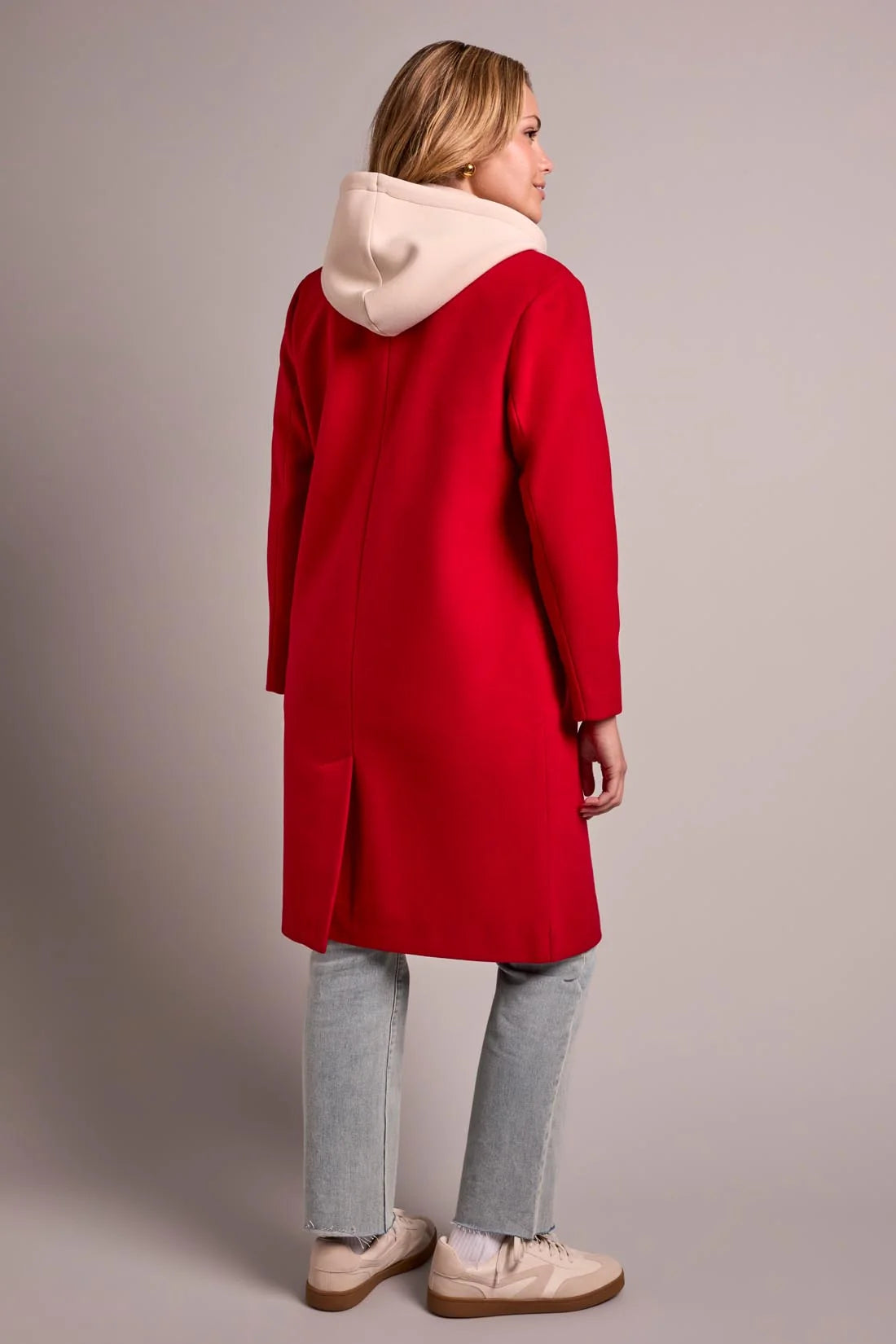 TRIBAL - WOMEN'S CAR COAT WITH FOOLER HOODIE