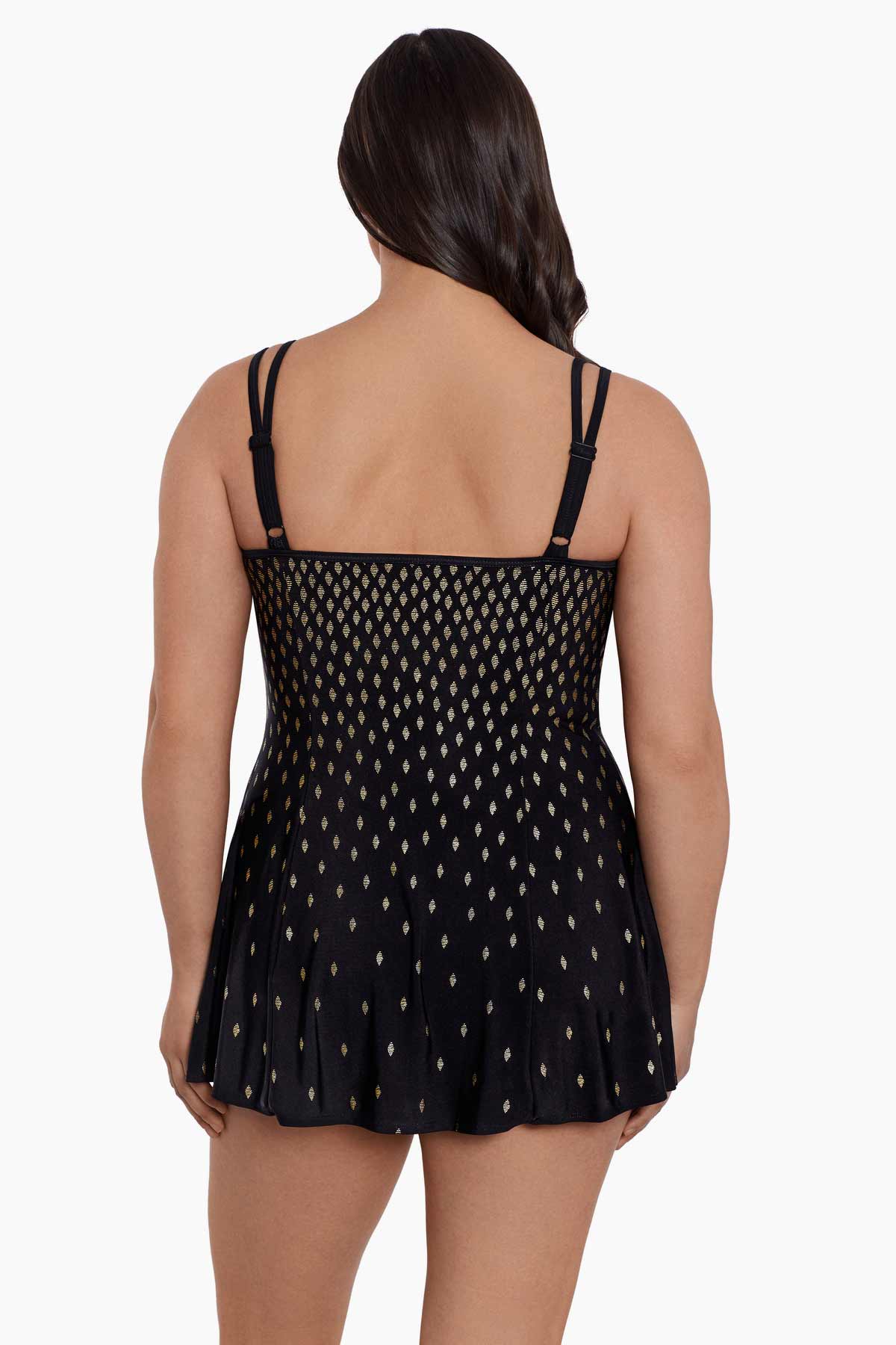 LONGITUDE- Princess Seam Long Torso Swim Dress