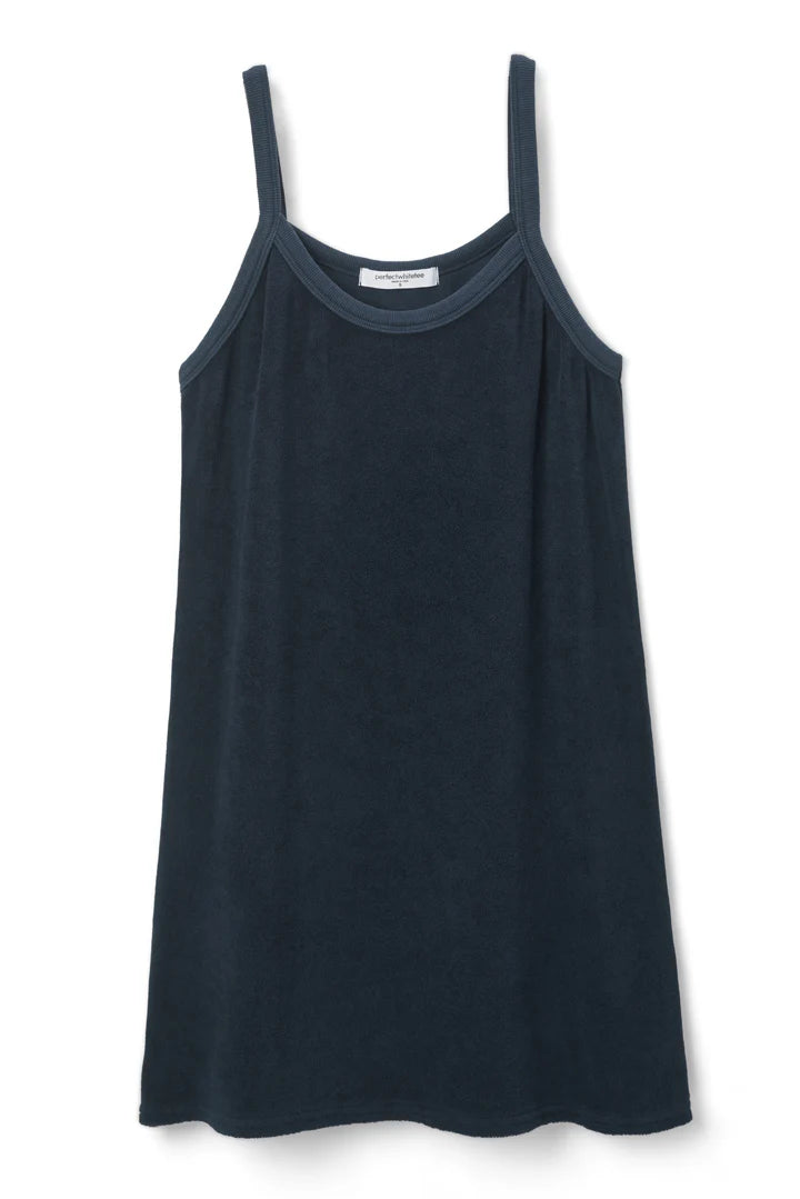 PERFECT WHITE TEE- LOOP TERRY MINI DRESS