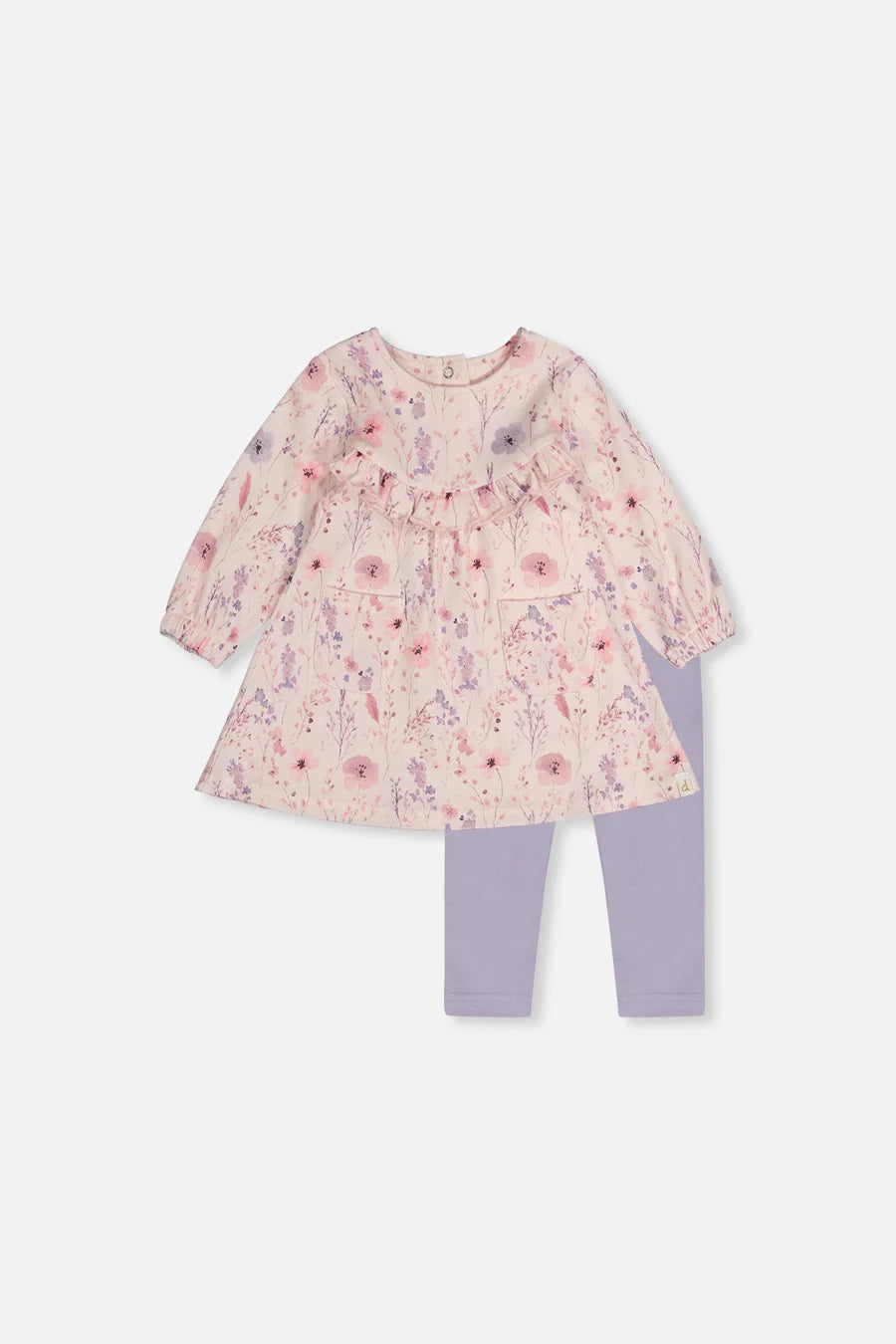 DEUX PAR DEUX - KID'S ORGANIC COTTON DRESS & LEGGING SET