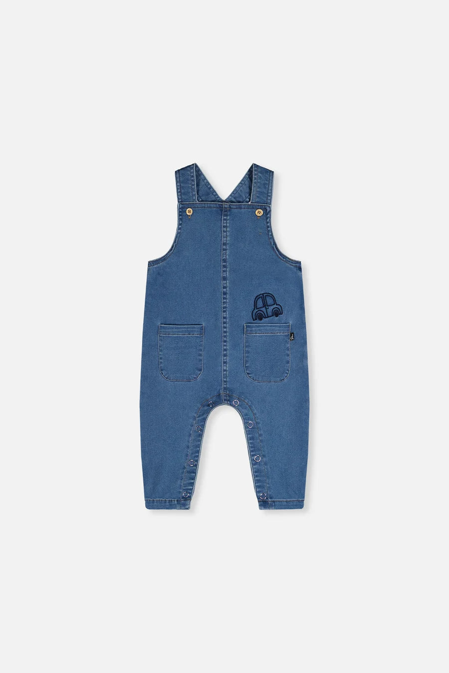 DEUX PAR DEUX - KID'S FRENCH TERRY DENIM OVERALL