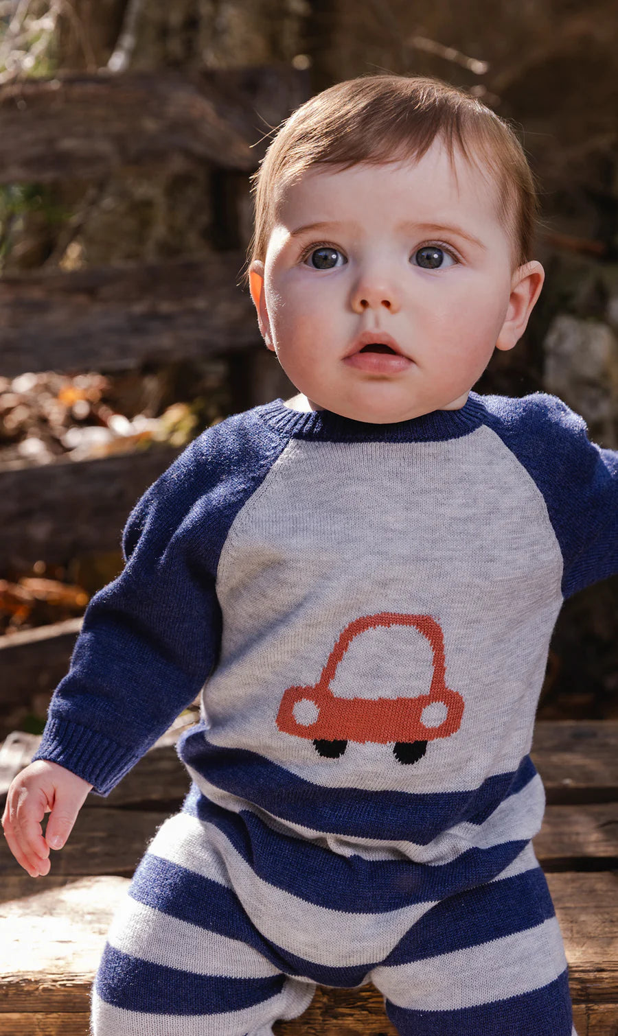 DEUX PAR DEUX - KNITTED INTARSIA ROMPER
