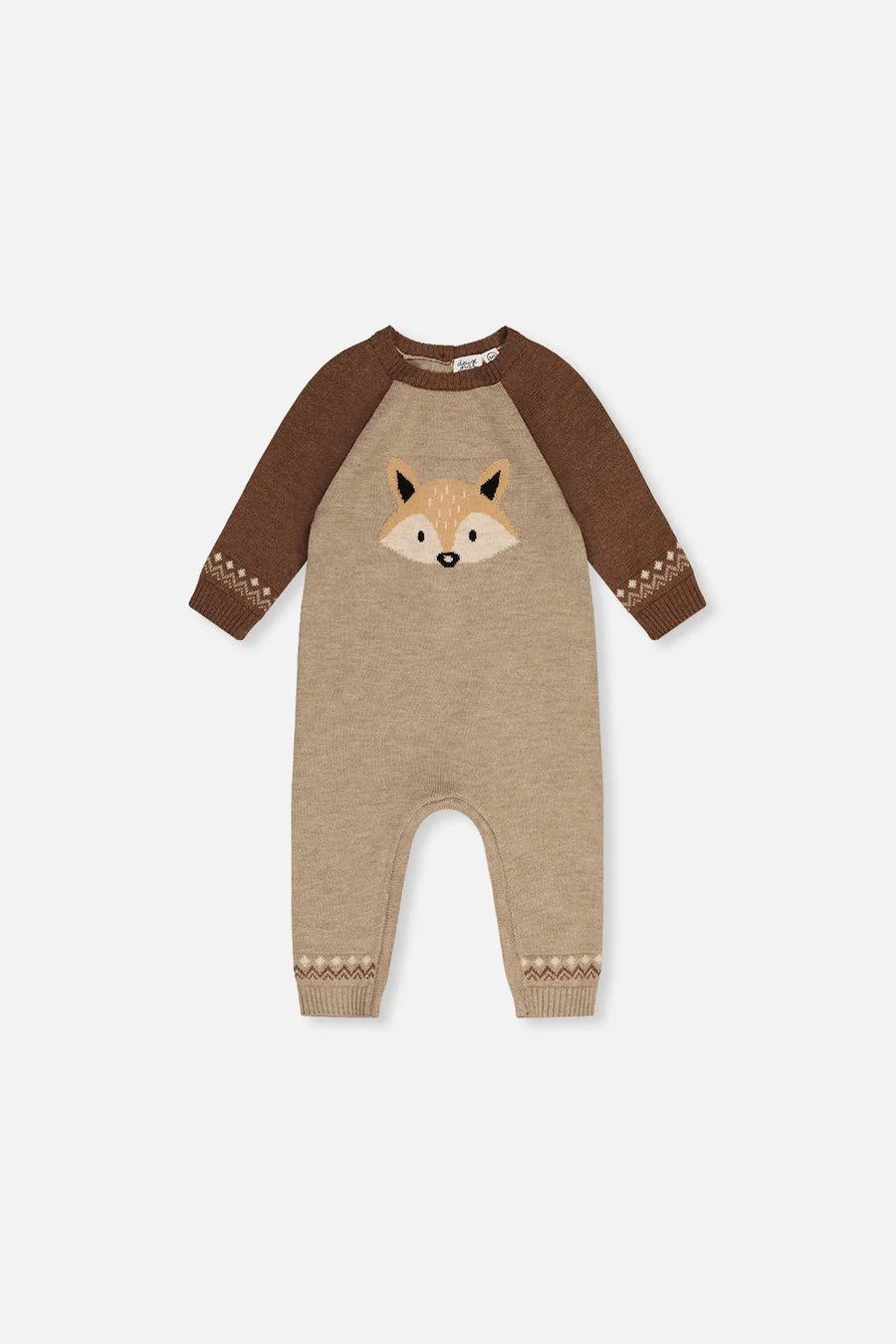 DEUX PAR DEUX - BABY KNITTED INTARSIA ROMPER