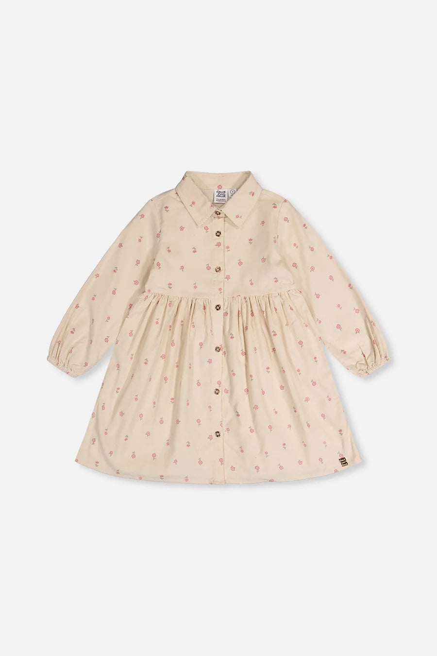 DEUX PAR DEUX - KID'S CORDUROY DRESS WITH FRILL